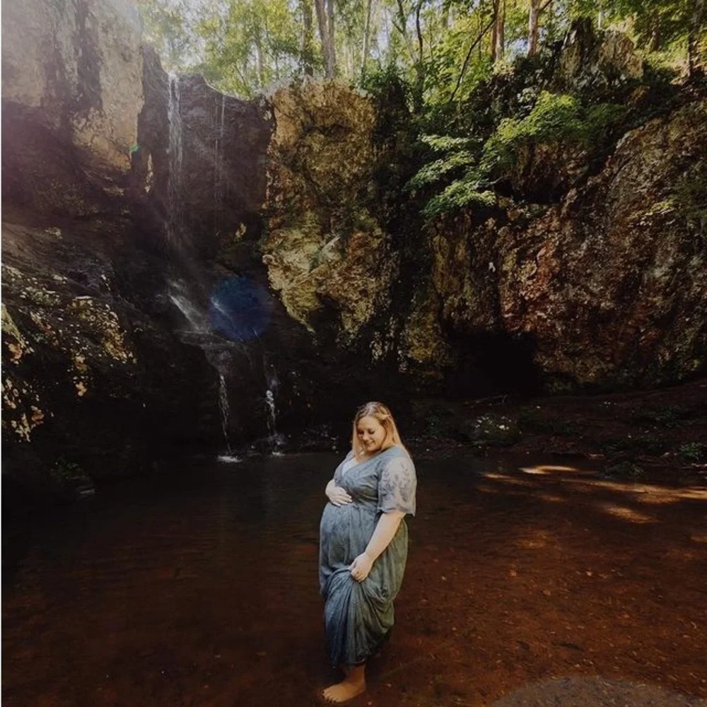 𝅺PinkBlush Lace overlay maxi dress NWT - Picture 7 of 10